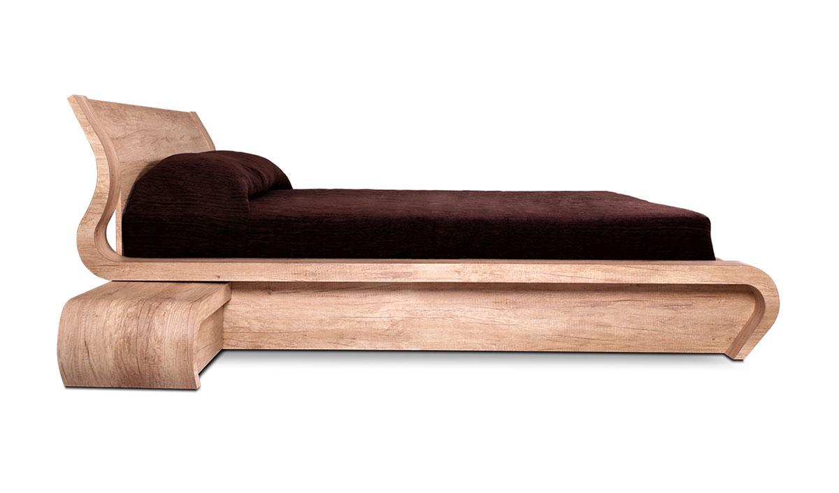 Парактичен модел легло с огънати детайли Сенс