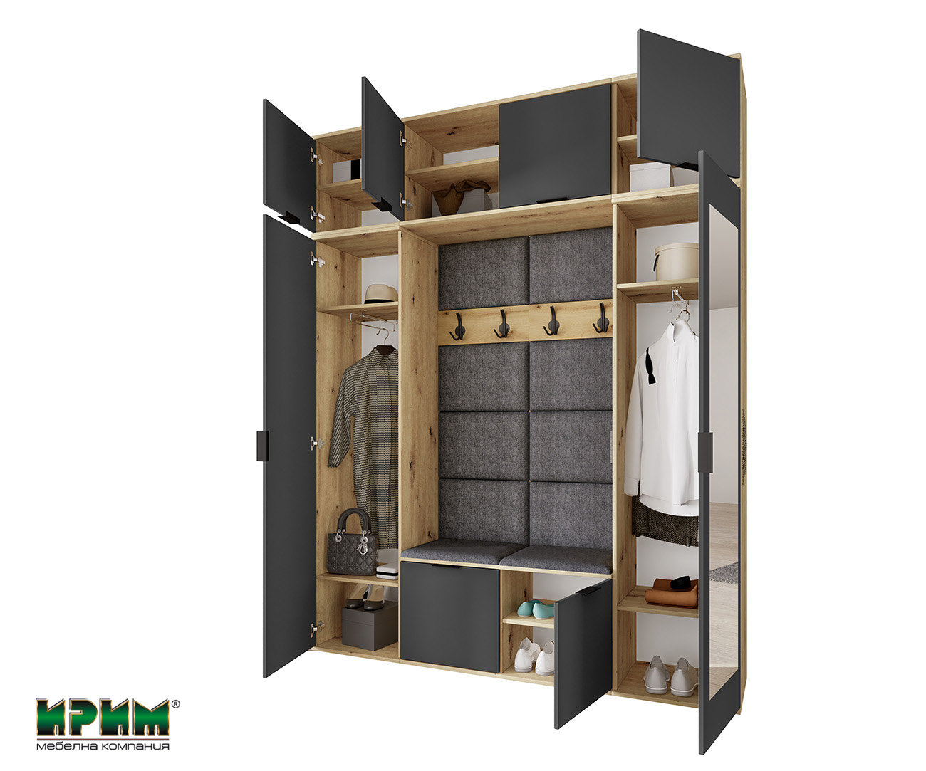 Мебели за антре копмозиция Сити 4085