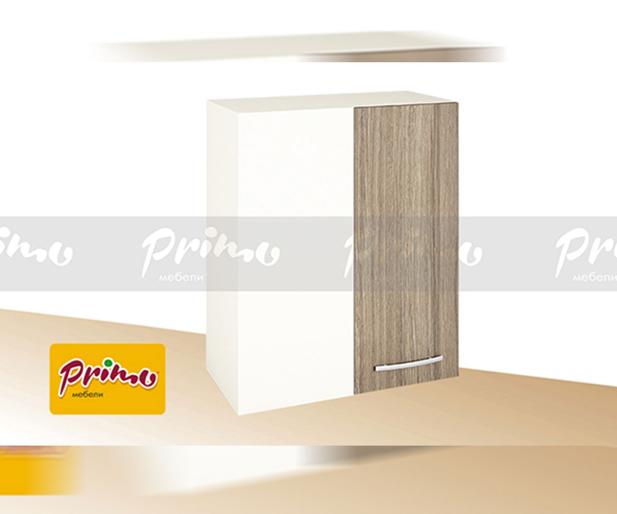 Горен шкаф за ъгъл с една врата модул PG 7