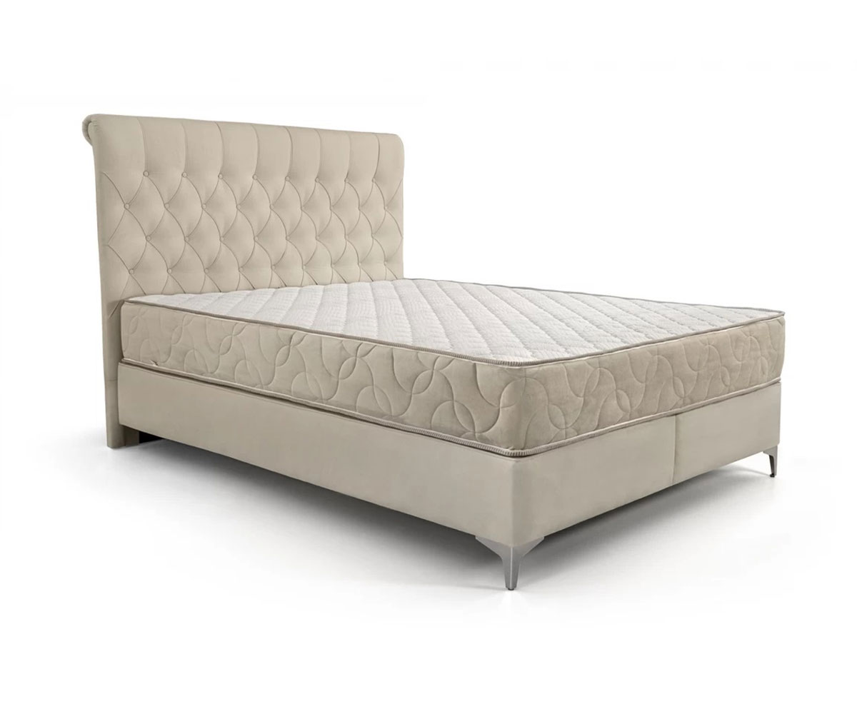 Тапицирано легло Boxspring бежово Danaya B2 Aria 02 K1 Brown