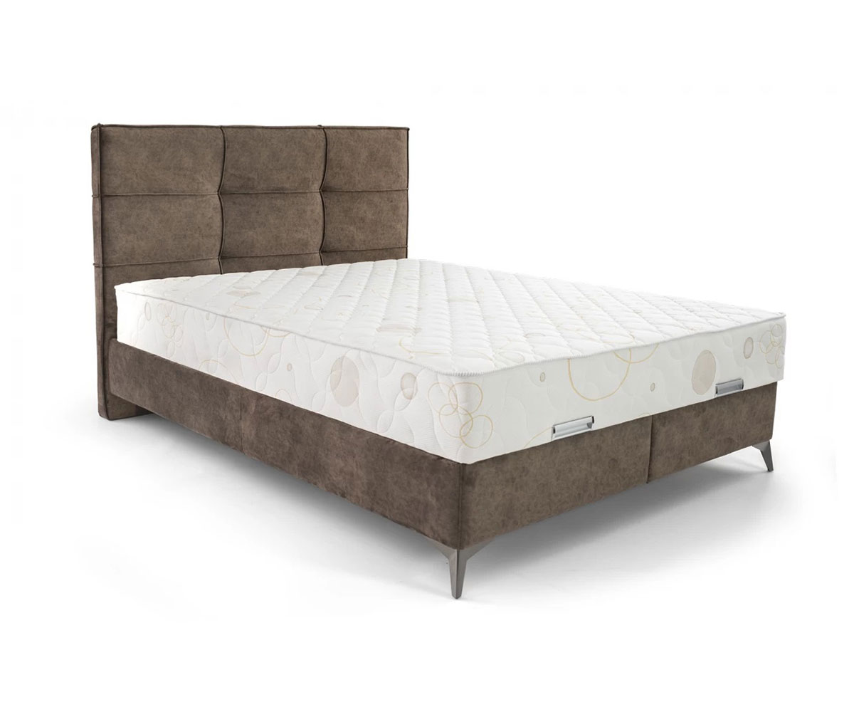 Тапицирано легло Boxspring кафяво Avalon B3 Masserati 5 K1 Brown