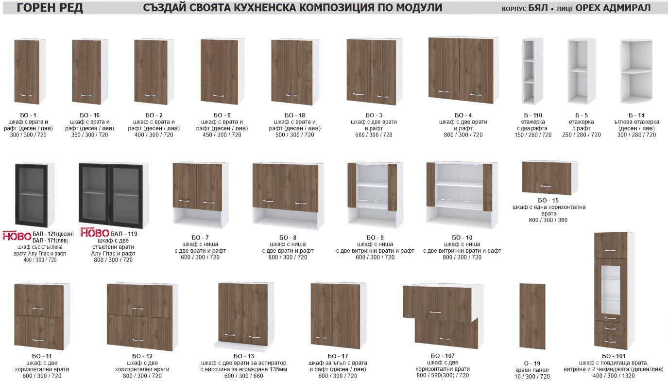 Модулна кухня Сити 870