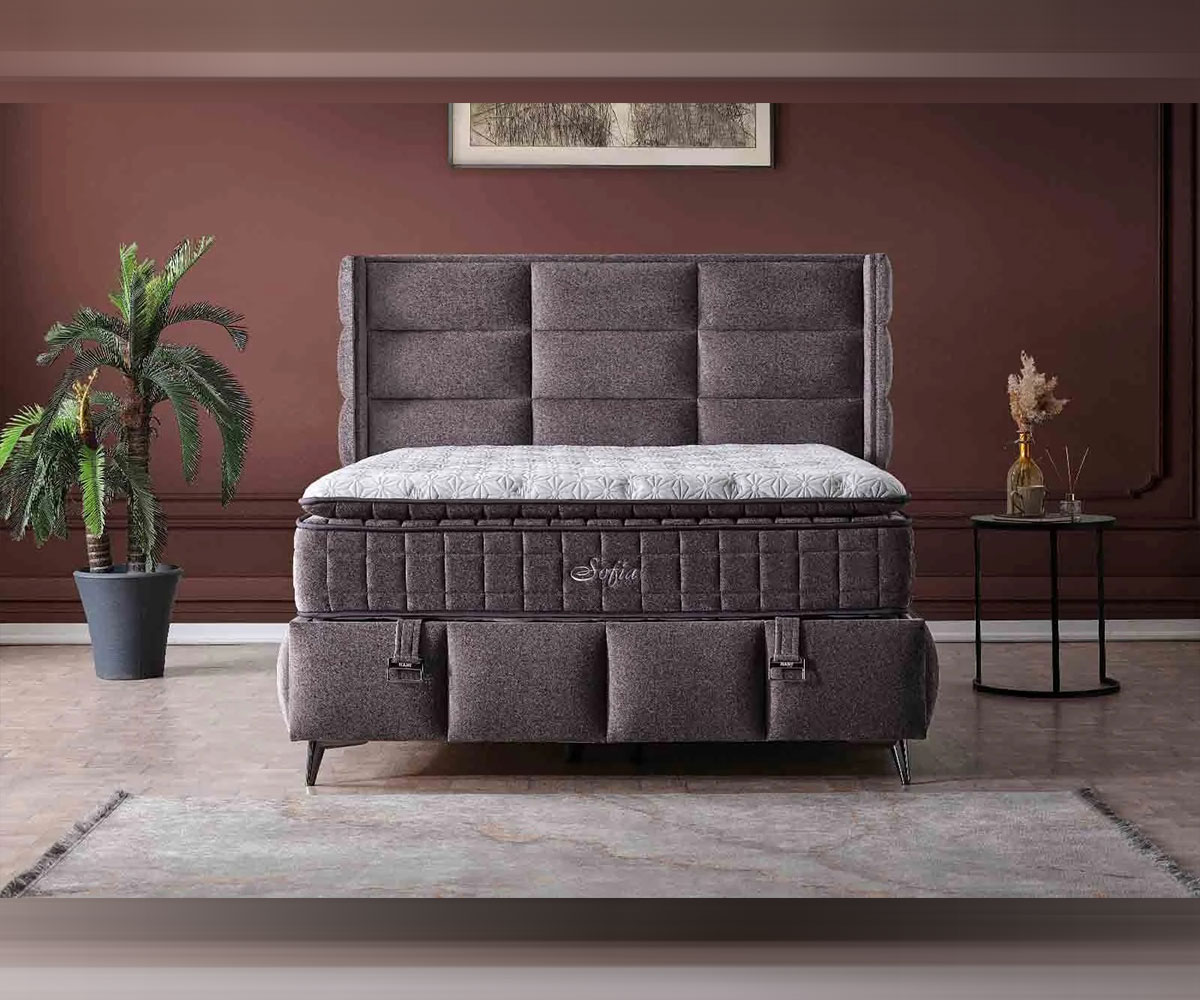 Тапицирано легло Sofia с рамка и матрак