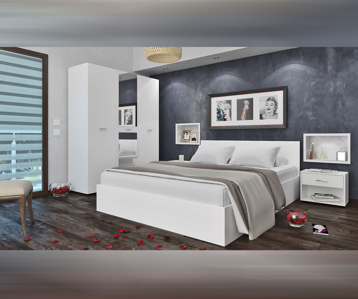 Спално обзавеждане Рила Бяло